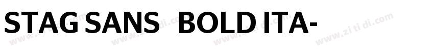 STAG SANS   BOLD ITA字体转换